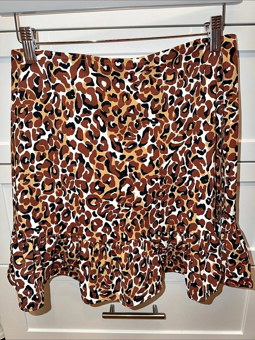 Lilly Pulitzer Animal Print Ruffle Swim Skirt Cover Up. Size S/M. Like new.